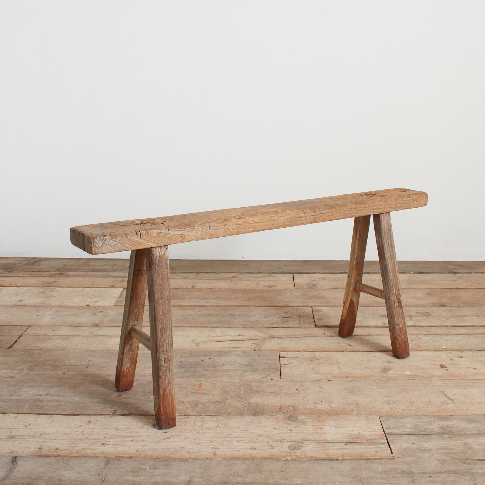 Antique Reclaimed Rustic Wooden Hallway Pig Bench  Dd photo furniture