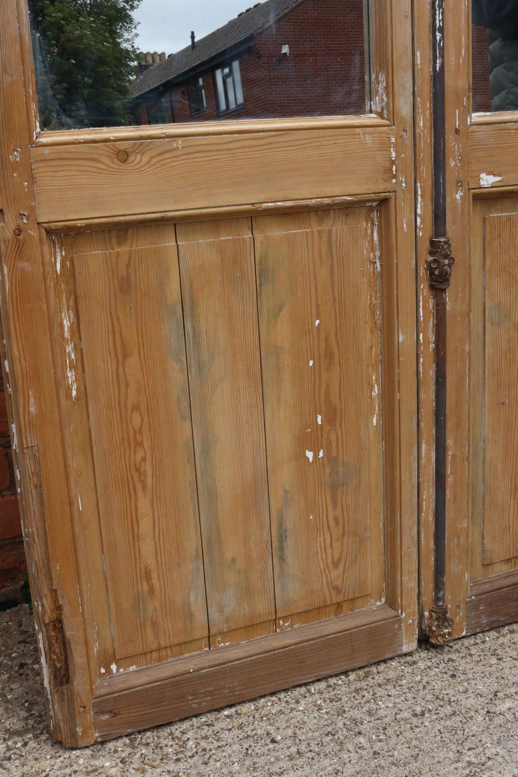 Antique French Chateau Floor Standing Mirror Doors 263cm High photo buy