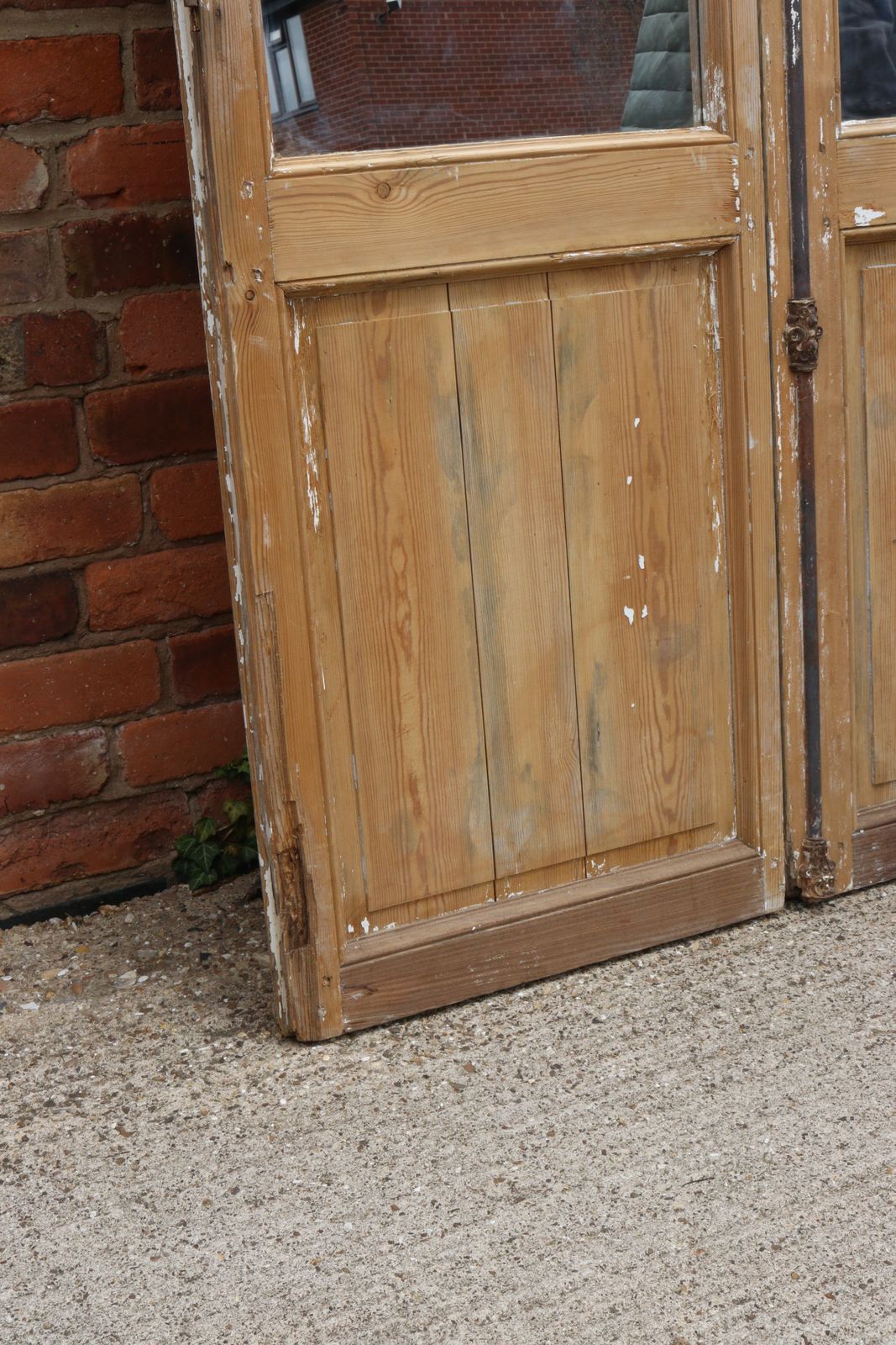 photo furniture Antique French Chateau Floor Standing Mirror Doors 263cm High
