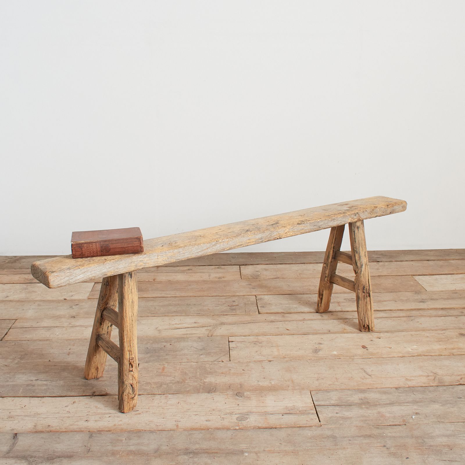 Antique Reclaimed Rustic Wooden Hallway Pig Bench  Da