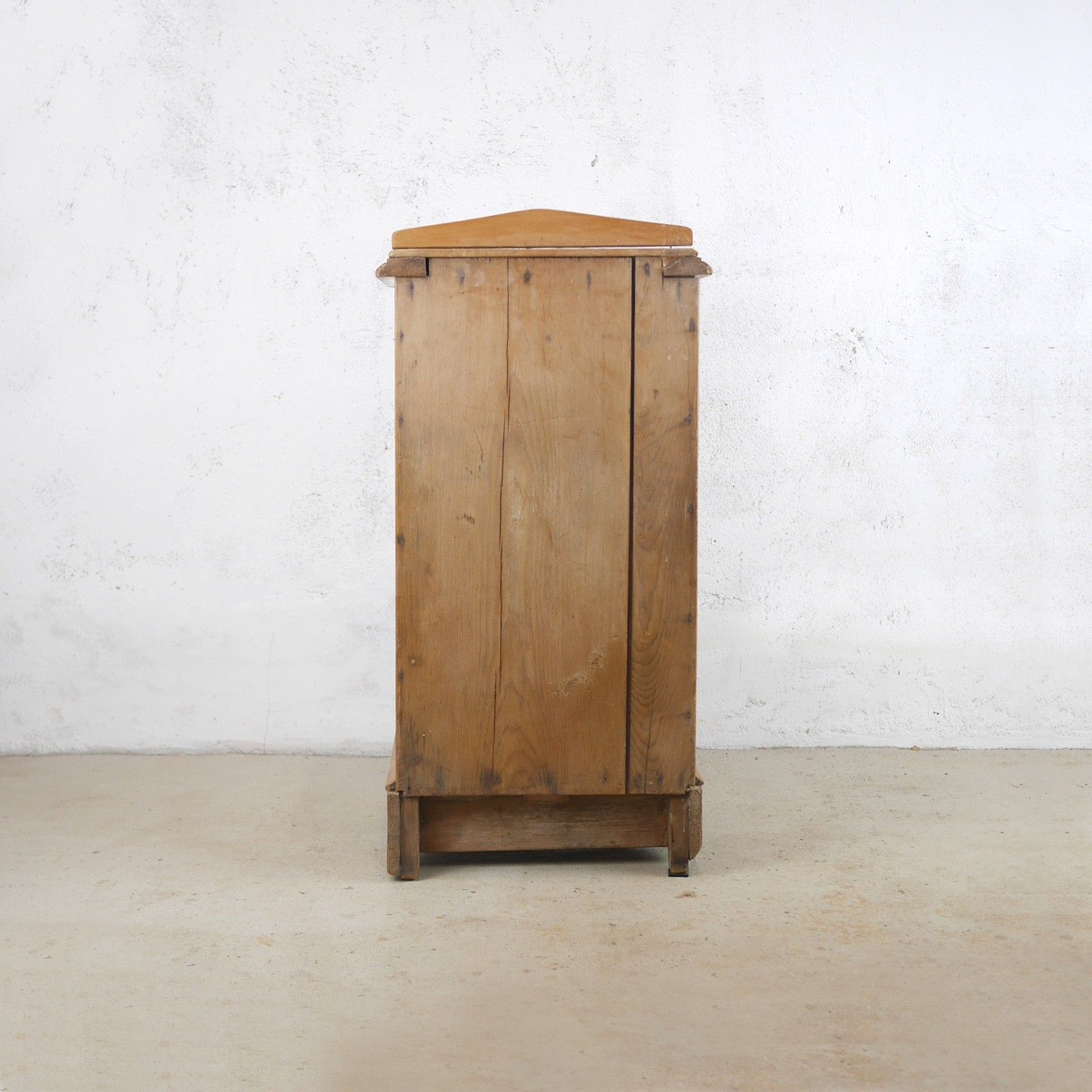 Antique Warm Satin Walnut Bedside Cabinet Pot Cupboard Nightstand Brass #103216 photo buy