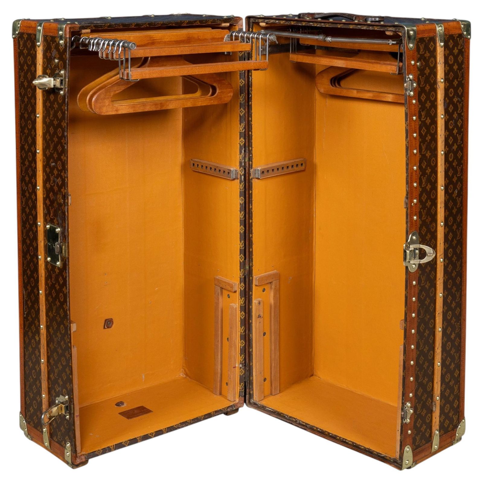 20th Century Louis Vuitton Wardrobe Trunk In Monogram Canvas, France C.1930