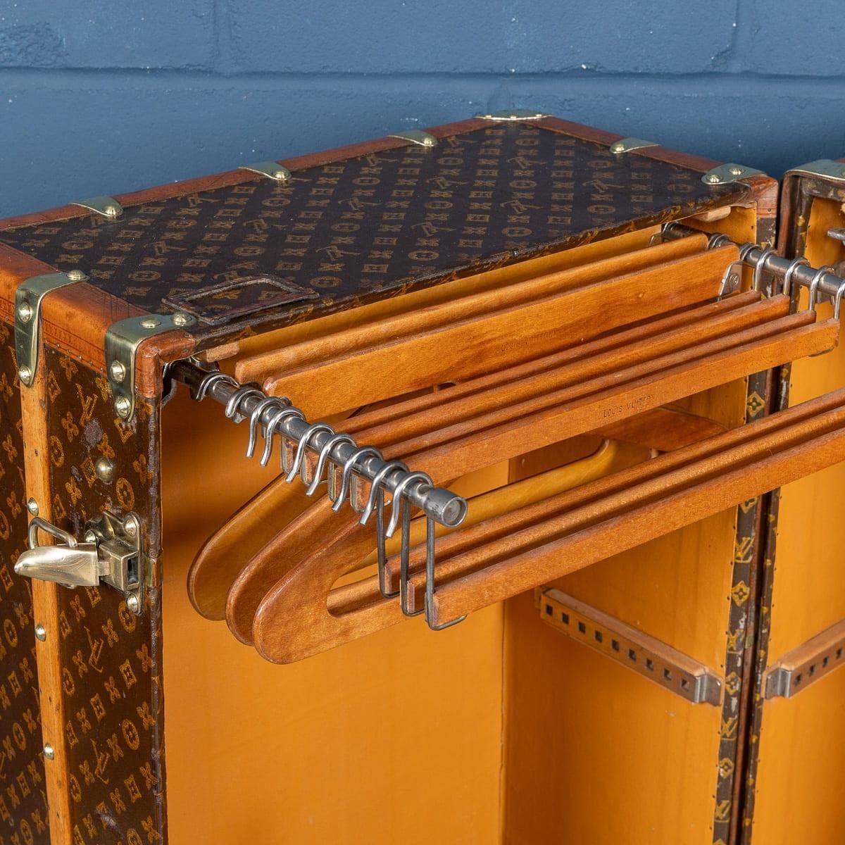 23995.0 20th Century Louis Vuitton Wardrobe Trunk In Monogram Canvas, France C.1930 photo