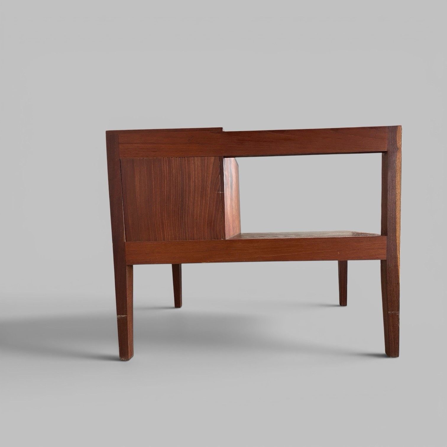 photo for sale Mid Century Solid Teak Hall Bench / Telephone Seat