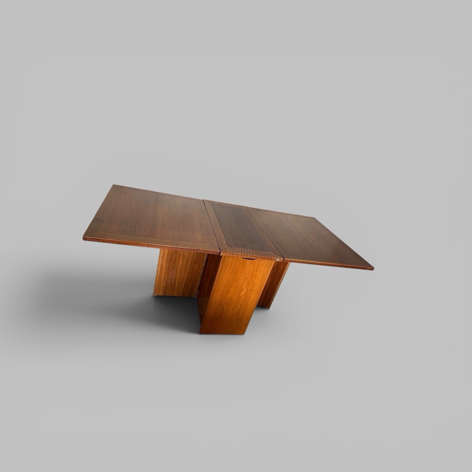 Furniture Skovby Danish Teak Drop Leaf Dining Table With Storage photo