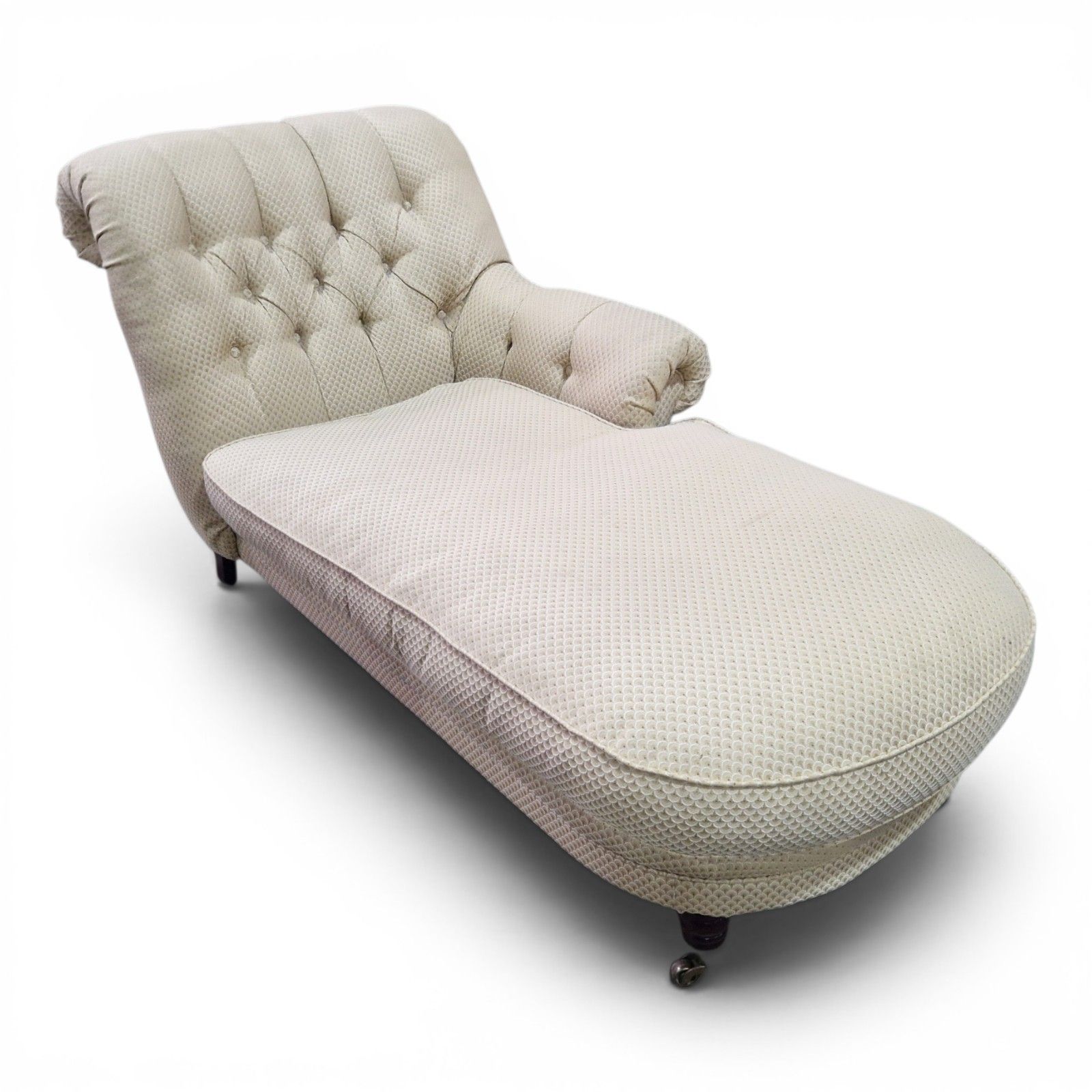 Victorian Style Chaise Longue Button Back Daybed Lounge Chair Sofa Settee photo furniture