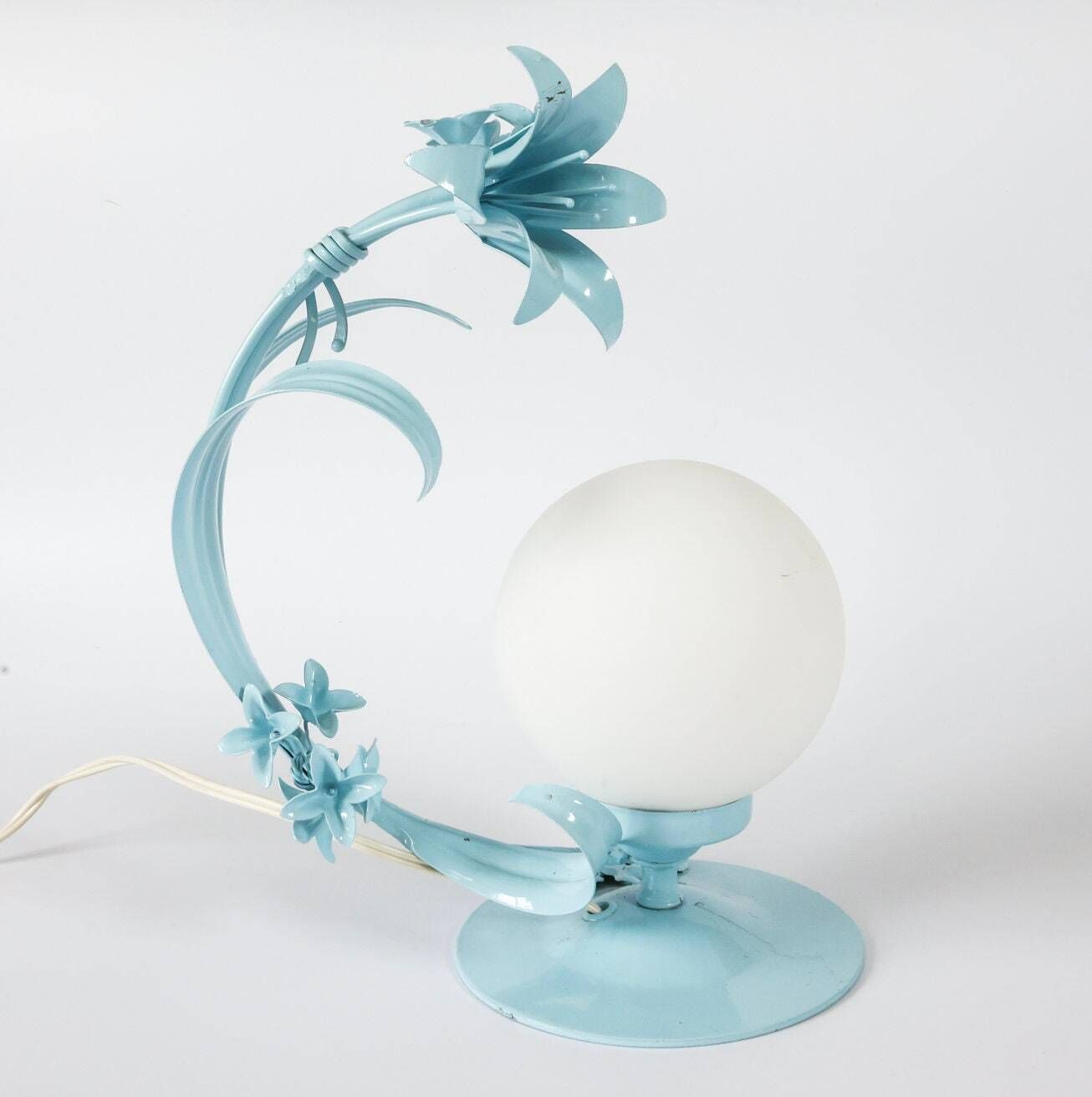 Vintage Floral Hans Kögl Table Lamp photo furniture