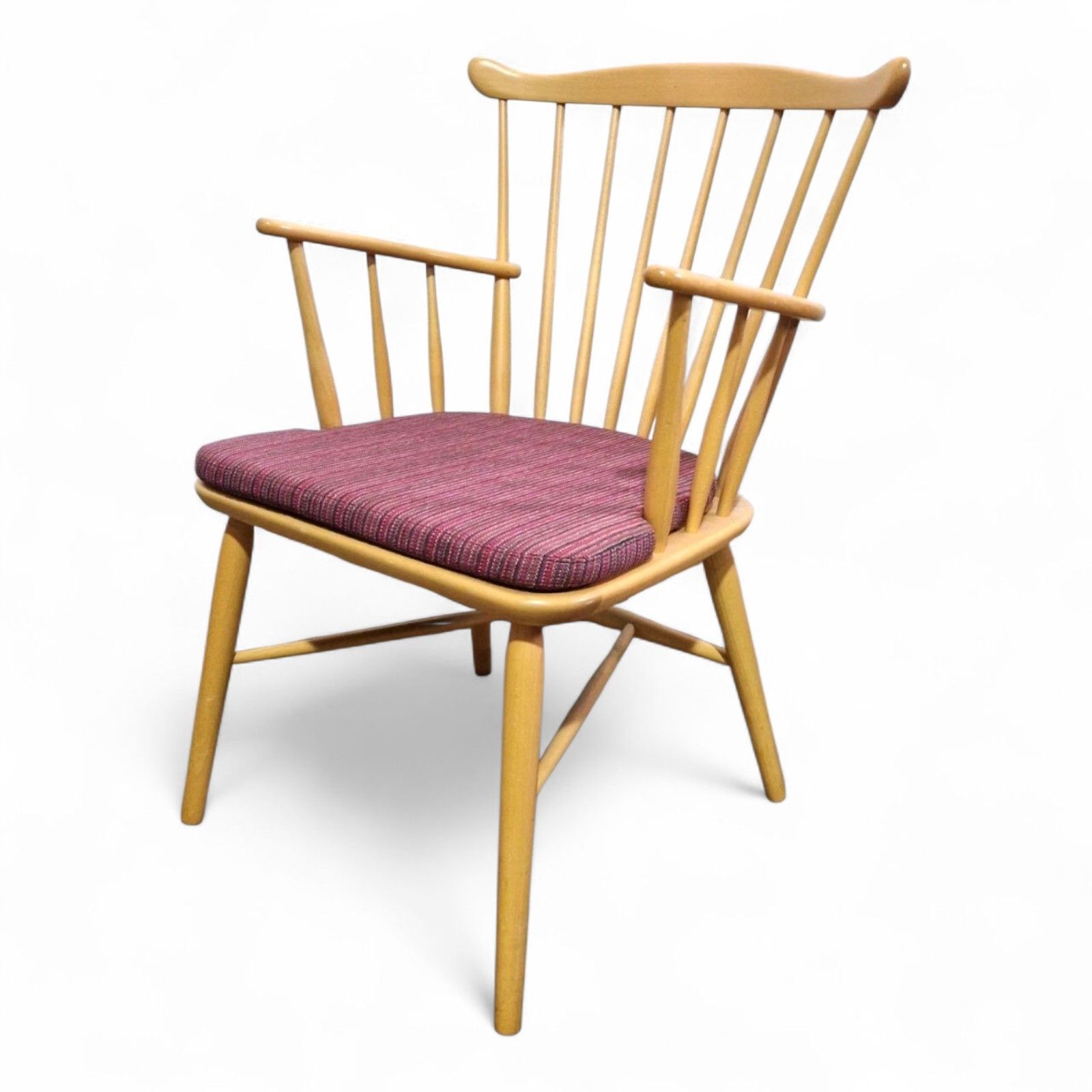 Farstrup Danish Beech Armchair Mid Century Modern Scandinavian Windsor Chair photo buy