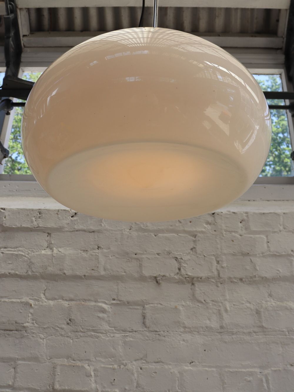 photo buy Beautiful Extra Large Vintage Opaline Pendant Light