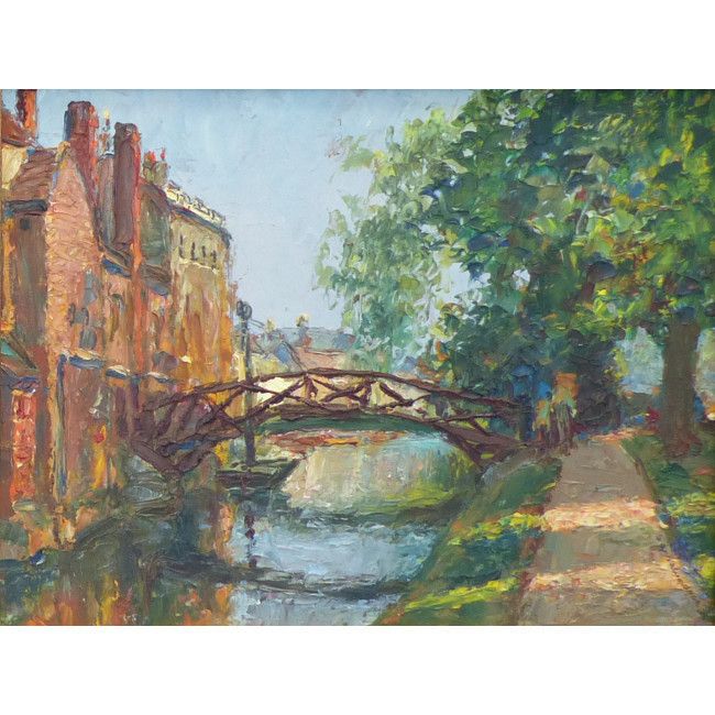 Piero Sansalvadore Queens’ College Cambridge Oil Painting