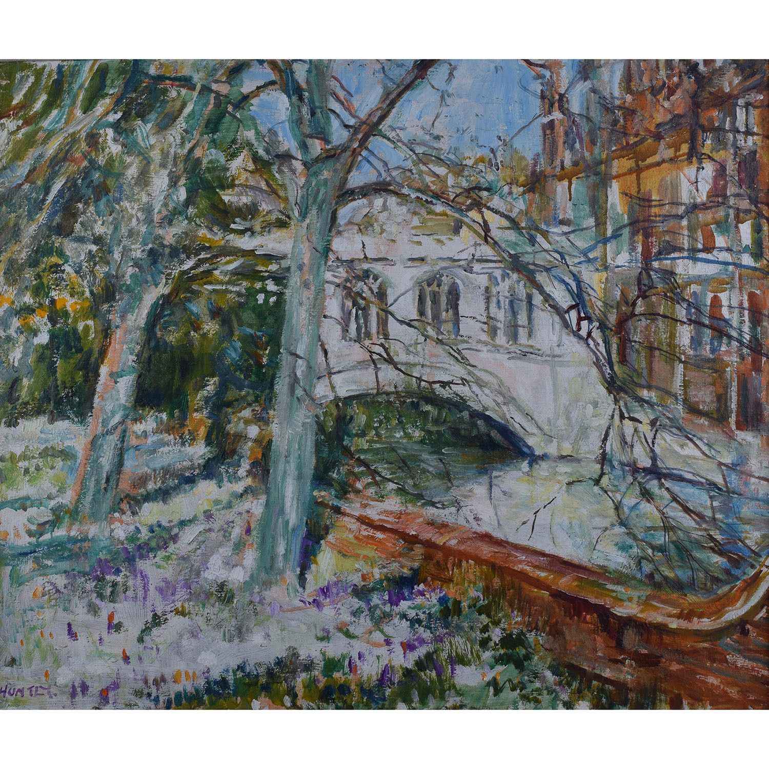 Nancy Huntly St John’s College Bridge Of Sighs Cambridge Oil On Canvas