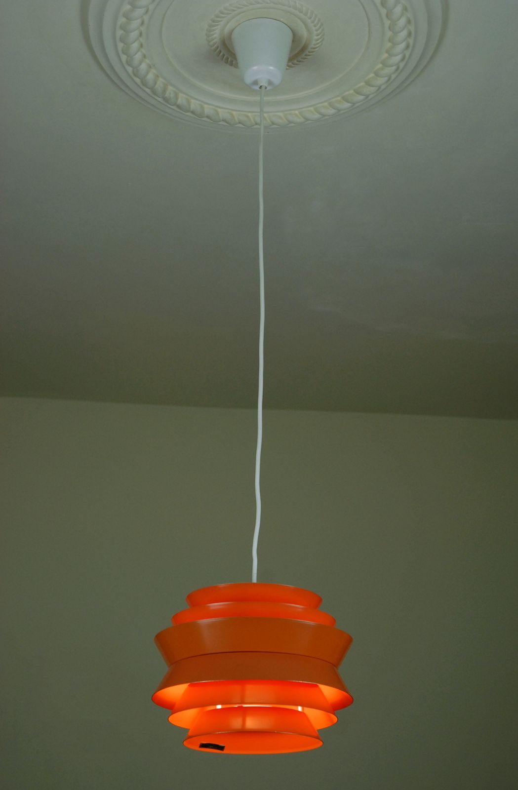 Vintage Swedish Trava Pendant Lamp By Sigurd Lindkvist For Granhaga Metallindustri photo for sale