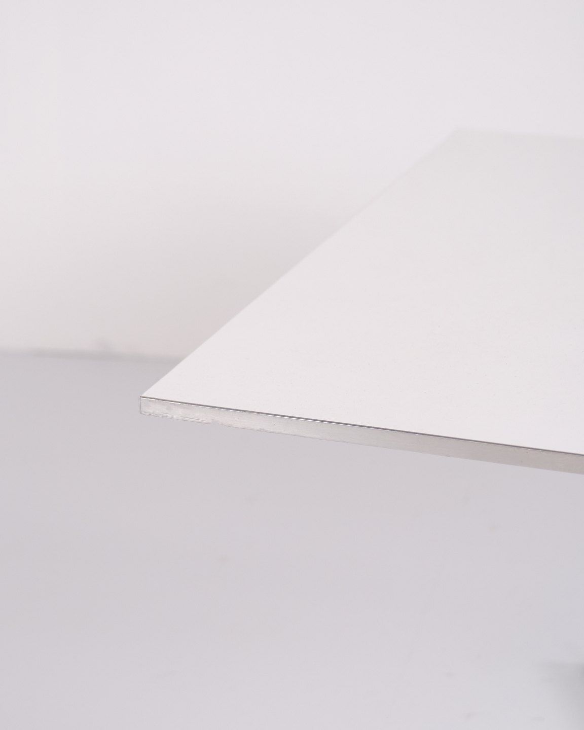 Coffee Table By Arne Jacobsen And Piet Hein With White Laminate Top And Steel Edge For Fritz Hansen photo 928.0