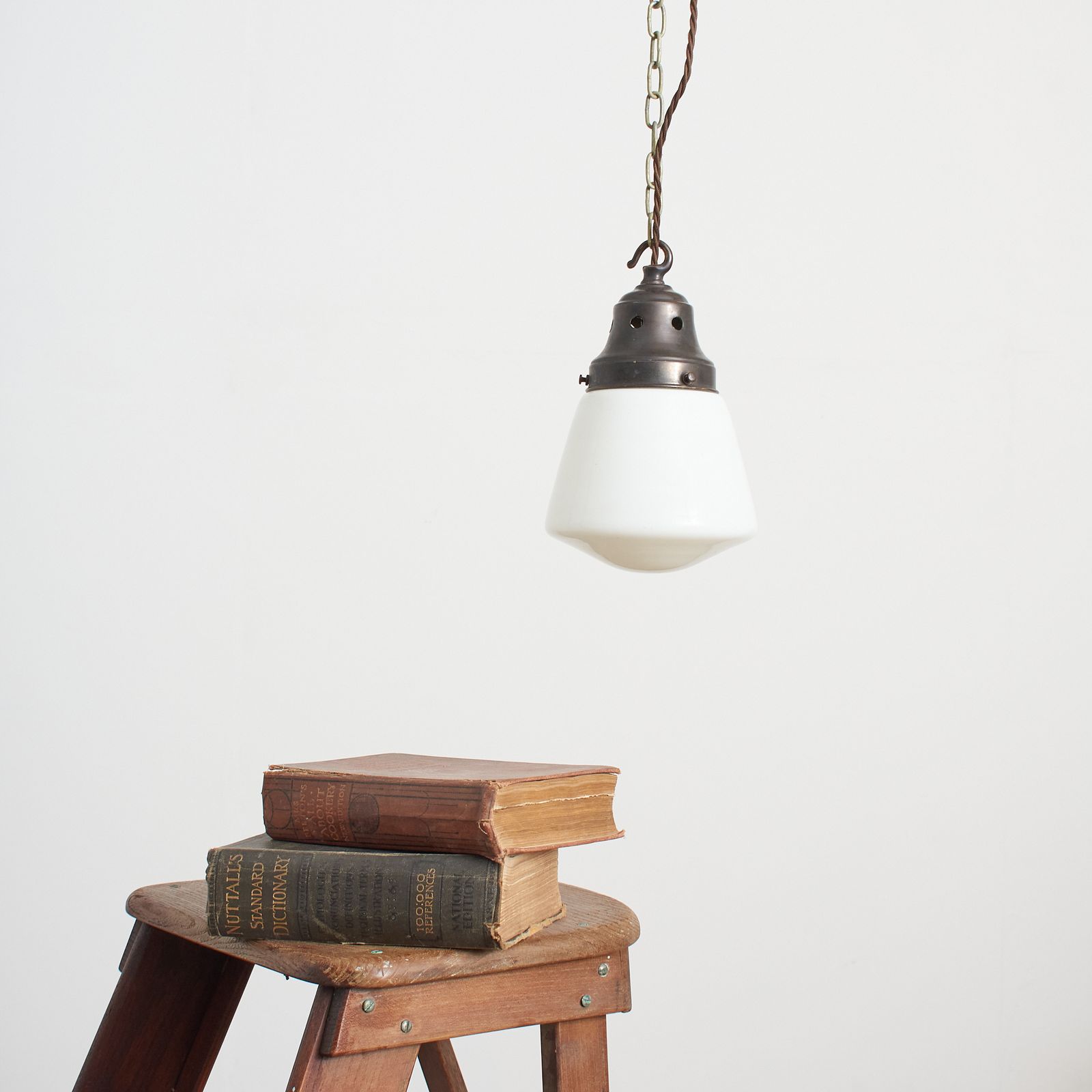 Antique Church Opaline Milk Glass Art Deco Pendant Light – A photo furniture