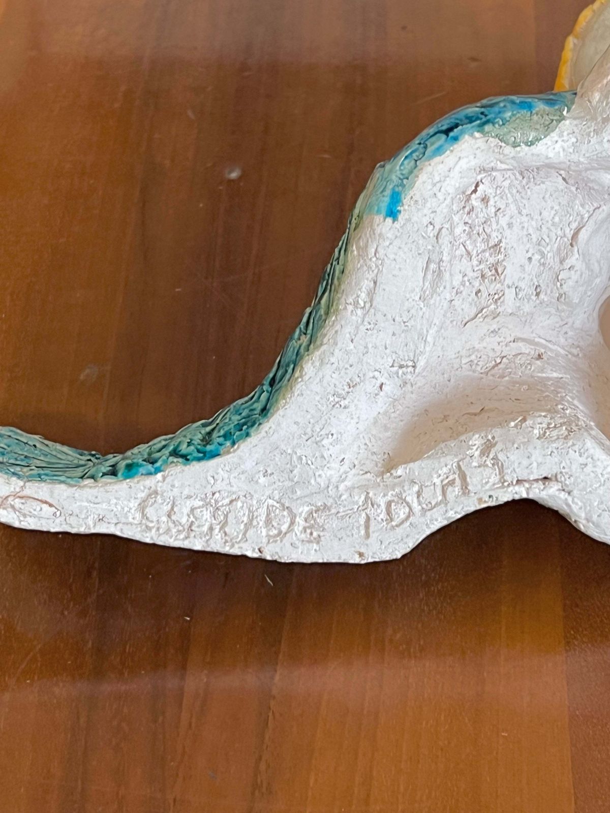 Ceramic Mermaid Statue photo vintage