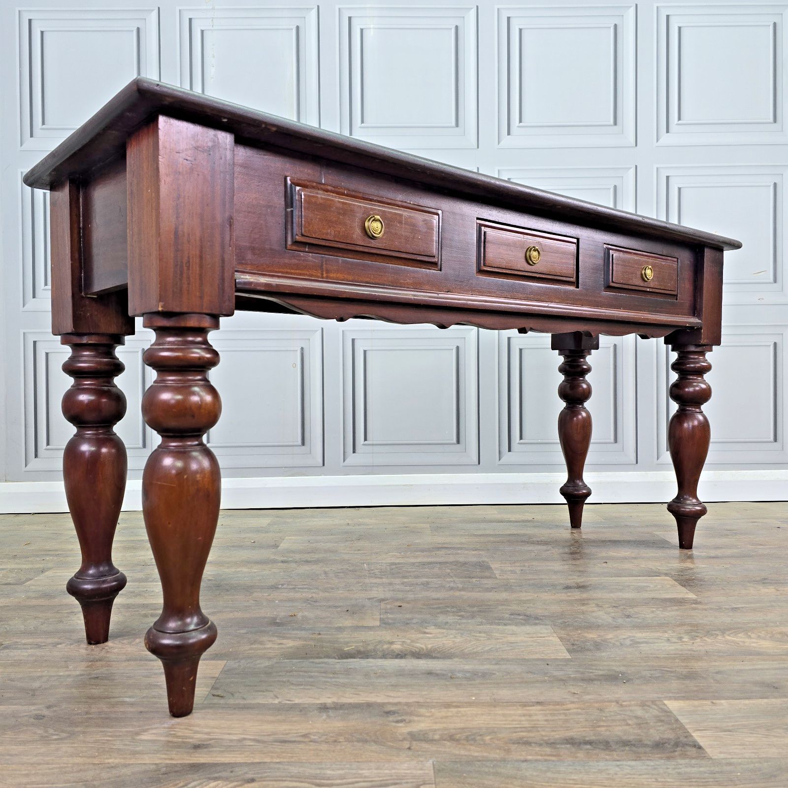 Antique Style Console Table Serving Hall Table Writing Desk Colonial Mahogany