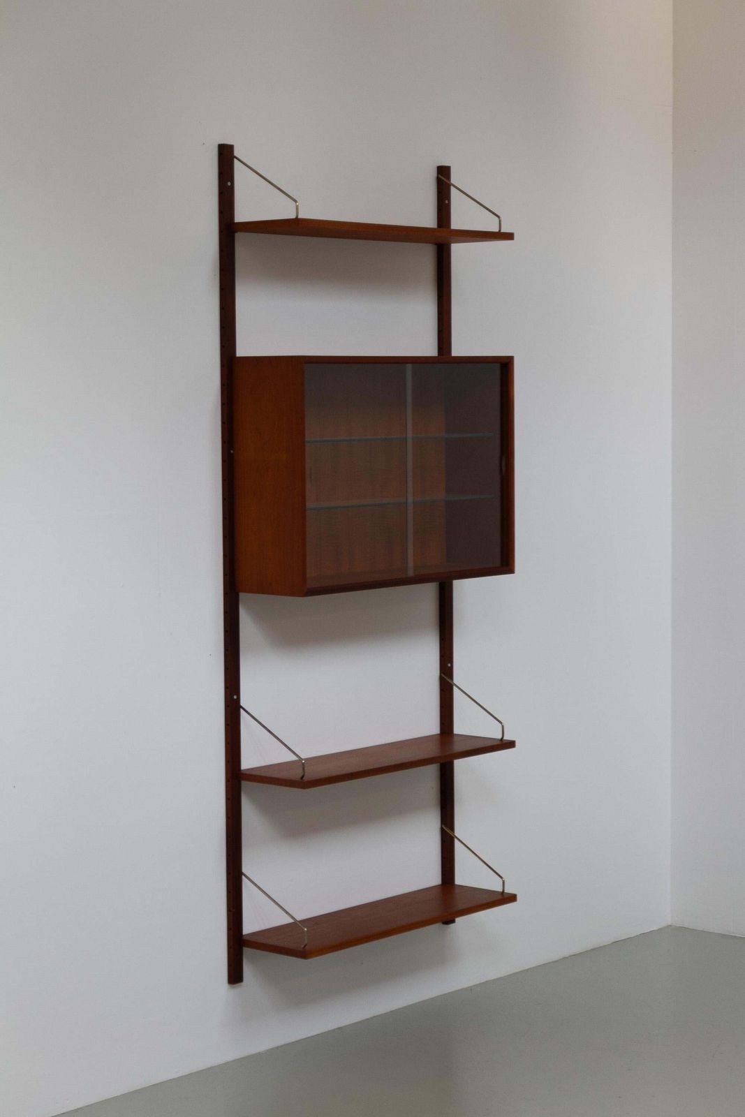 Danish Modern 1 Bay Modular Teak Wall Unit By Poul Cadovius For Cado, 1960s. photo furniture
