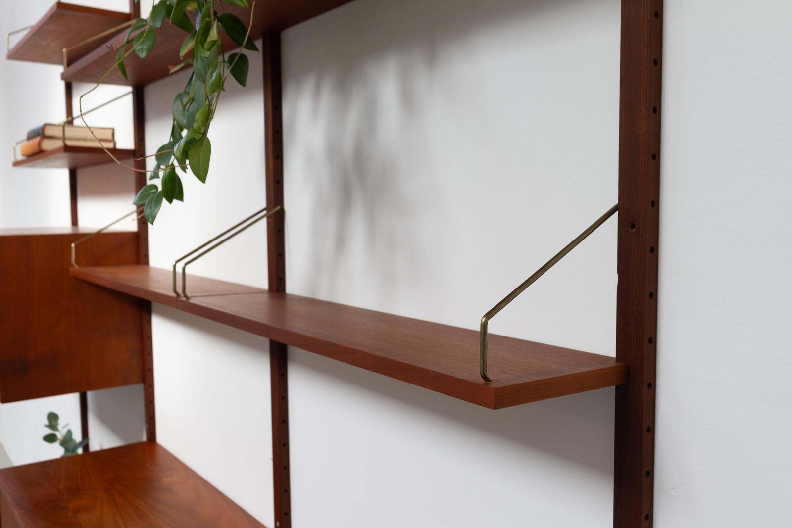 photo buy Danish Modern 3 Bay Modular Teak Wall Unit By Poul Cadovius For Cado, 1960s.