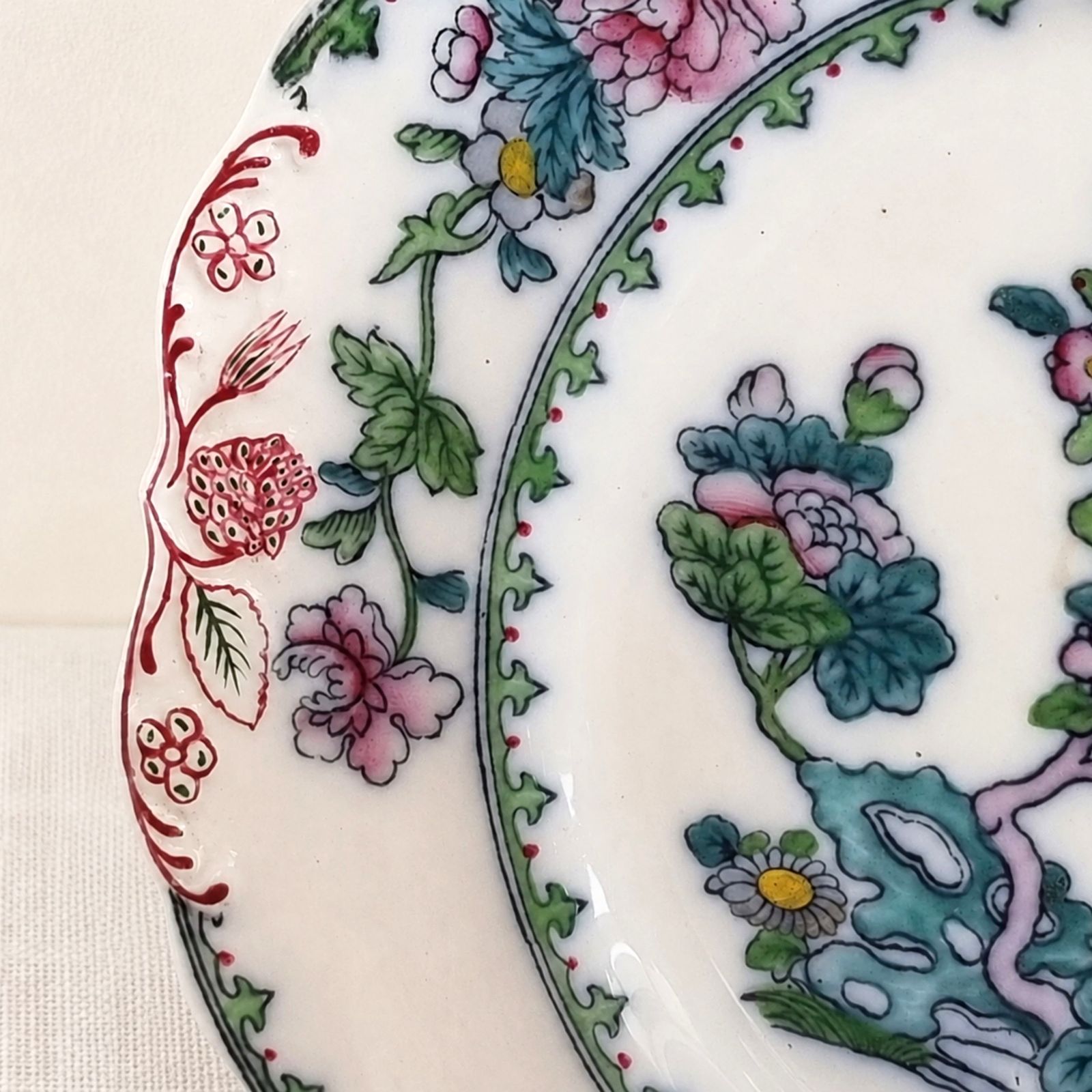 Antiek Copeland Spode Indian Tree decoratief bord, eind 19e / begin 20e eeuw photo Woonaccessoires