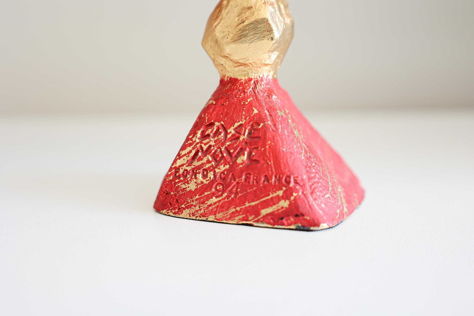 Pierre Casenove Bronzen Kandelaars + Fruitschaal, Jaren 1990. photo vintage