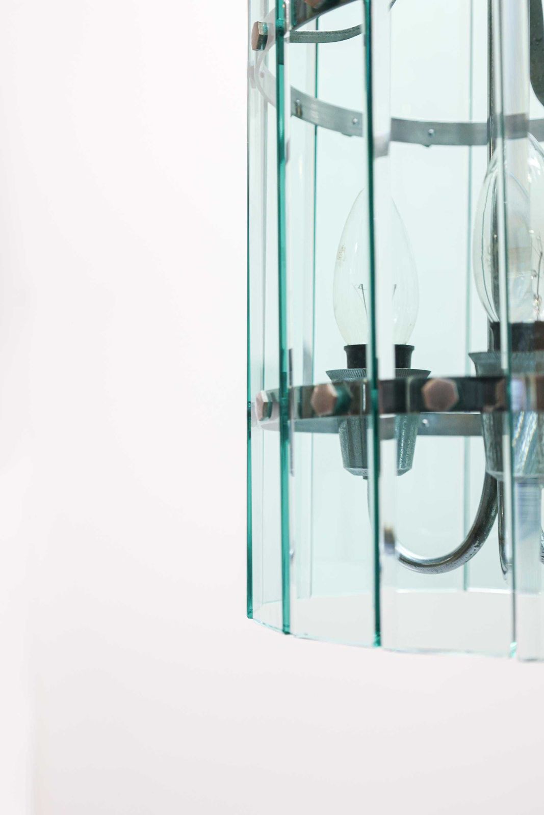 Italiaanse vintage hanglamp van Veca, Murano-glas, jaren 1970. photo Verlichting