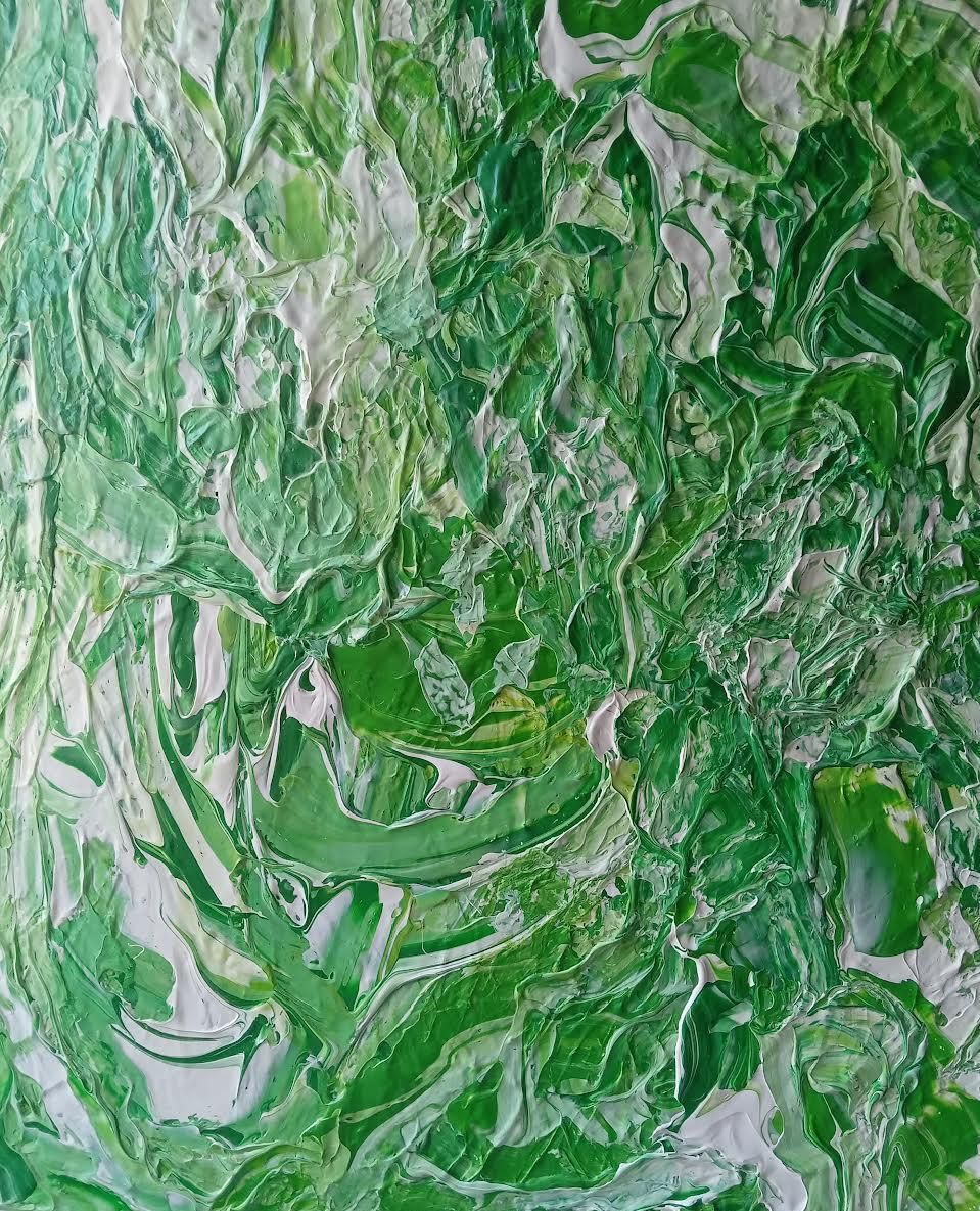 Art Primordial Green By Silvy Favero, 2024 photo
