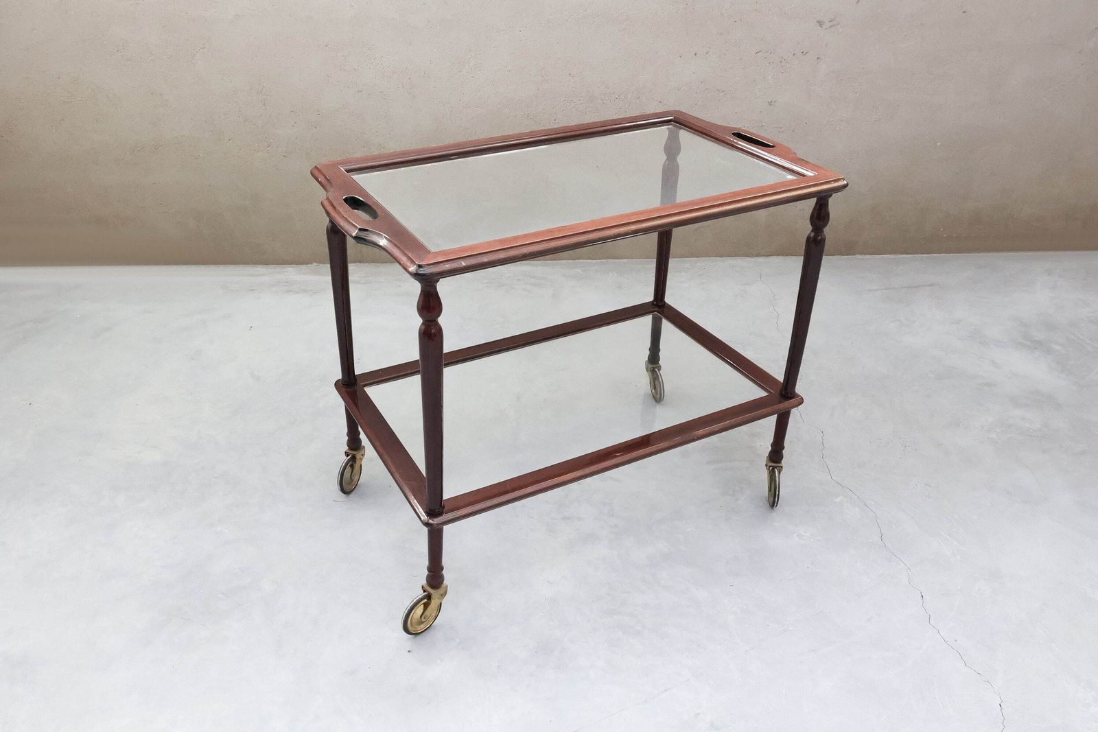 Vintage Italian Angelo De Baggis & Figlio Bar Cart photo furniture