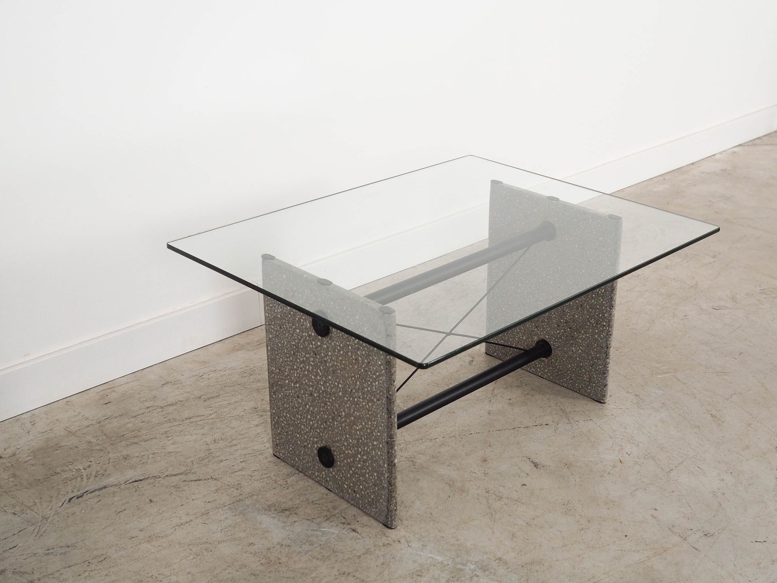 Glazen salontafel, Italiaans design, ca. jaren 1960, Made In Italy photo furniture