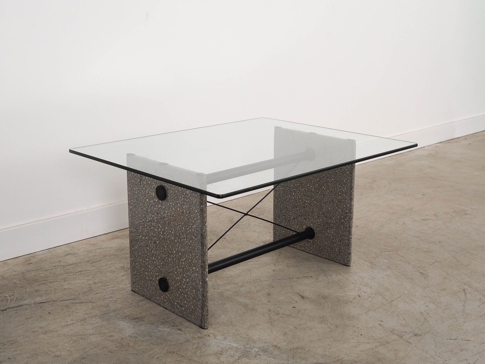 Glazen salontafel, Italiaans design, ca. jaren 1960, Made In Italy photo for sale