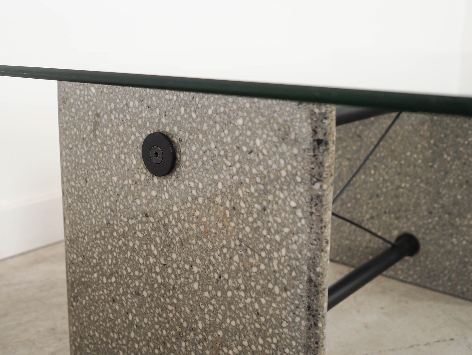 Glass Coffee Table, Italian Design, 1960s, Made In Italy photo vintage