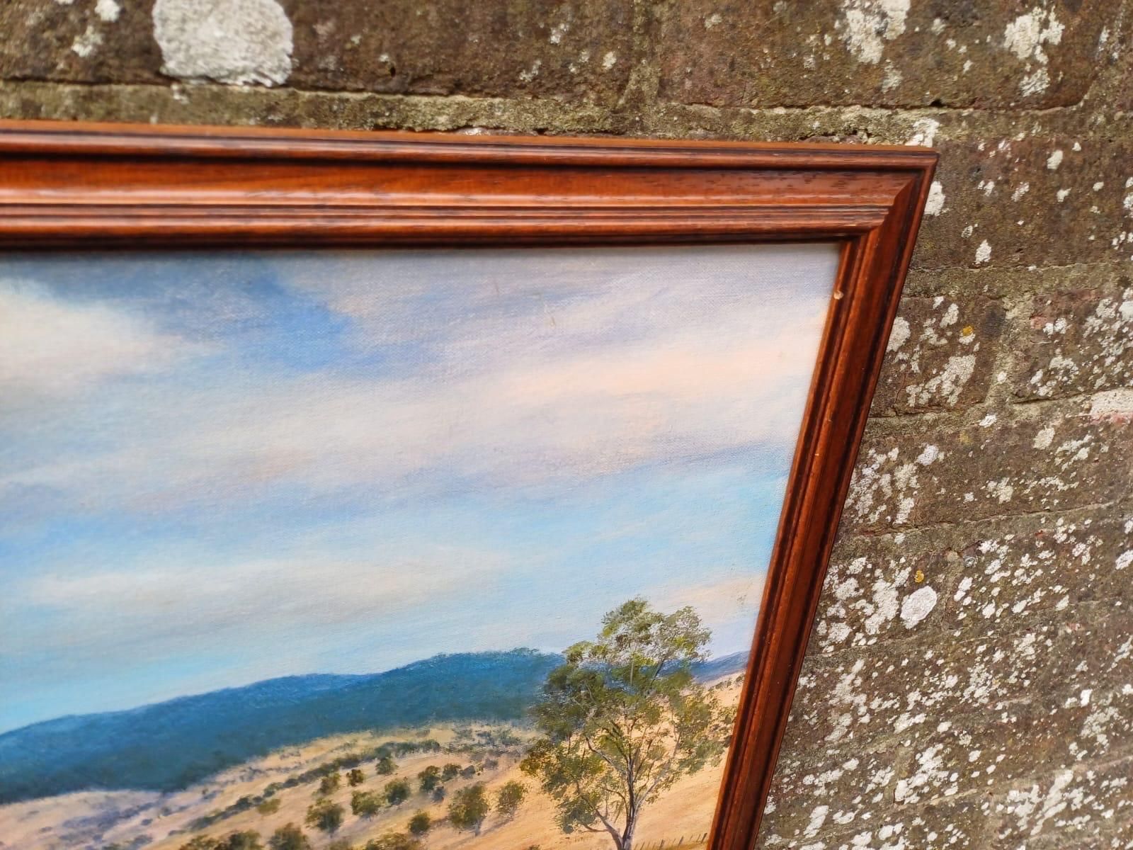 Vintage Australian Landscape Oil Painting By Roger Tuck, Tambo Valley Victoria Australia photo 85.0