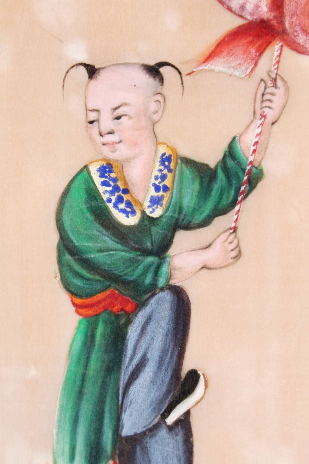 Small Pair Antique Chinese Watercolours photo buy