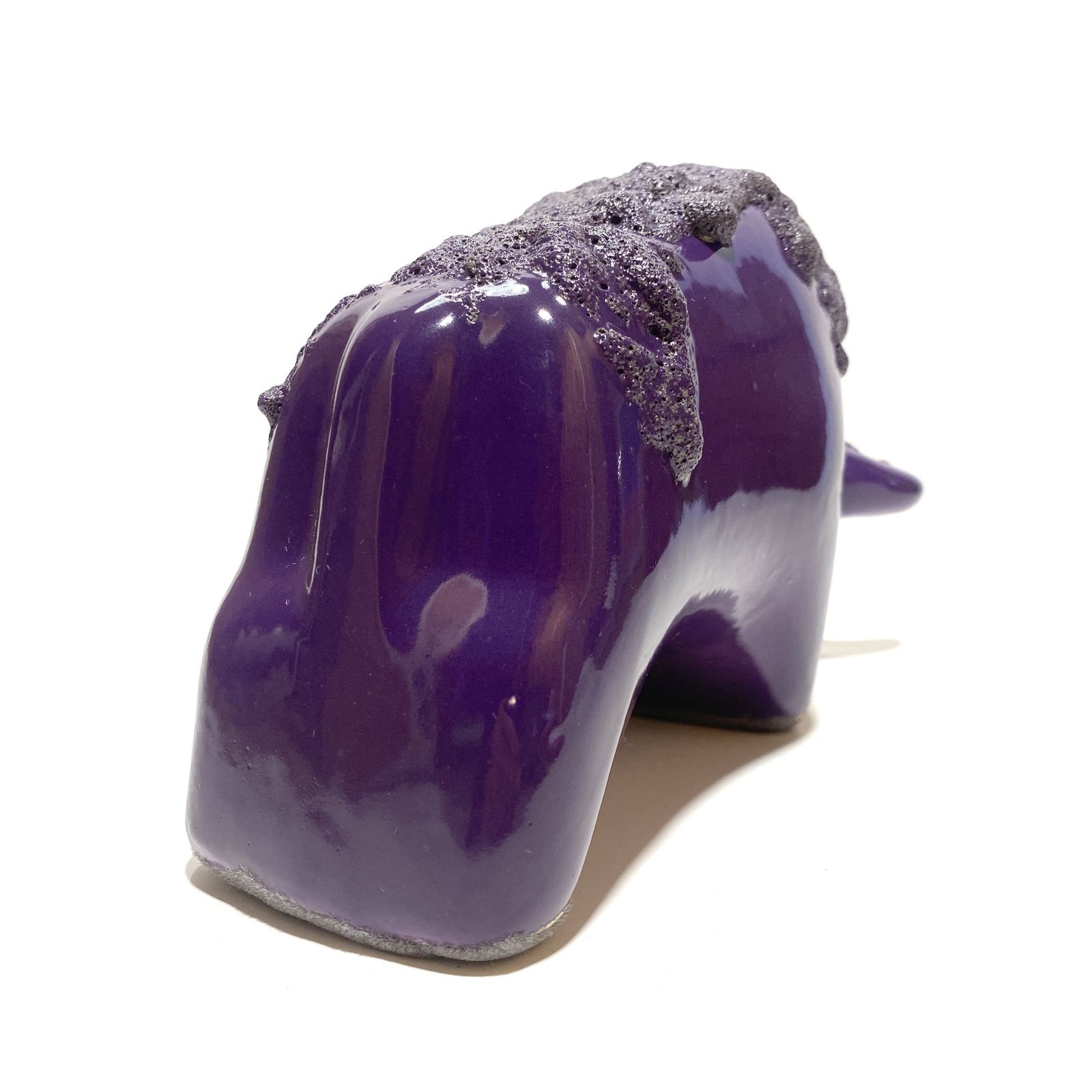 Otto Keramik Bull In Purple Fat Lava Glaze, West German Pottery Style Sculpture photo buy