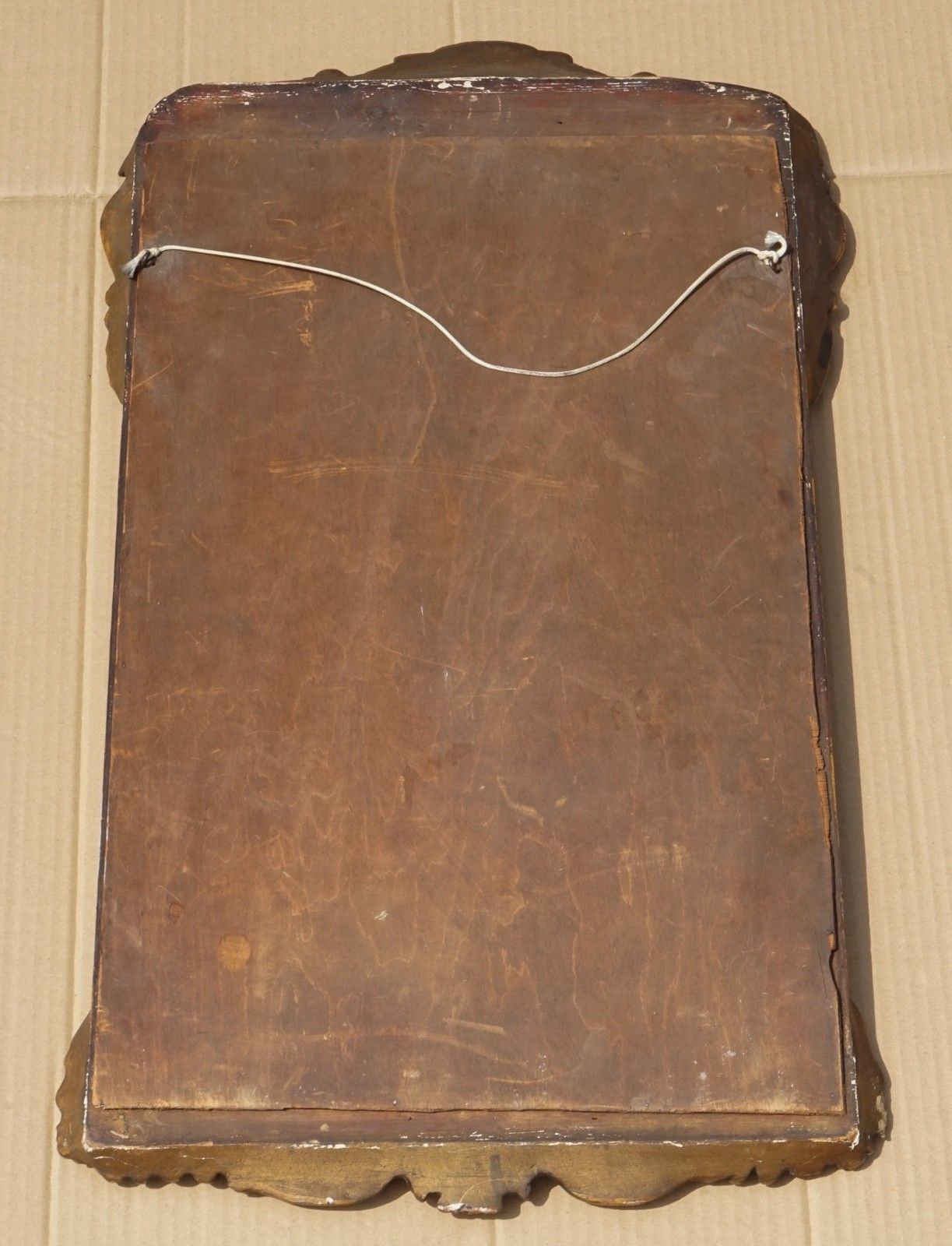 Antique George III Chippendale Style Gilted Wall Mirror photo vintage