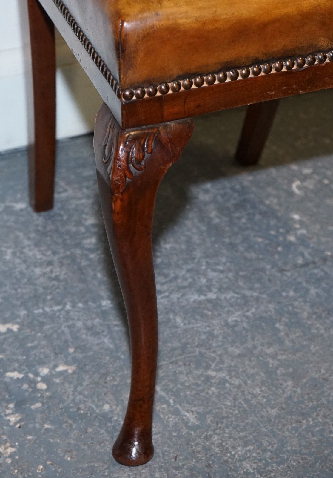 photo buy Scottish Victorian Set 12 Restored Dyed Leather Dining Chairs By John Taylor