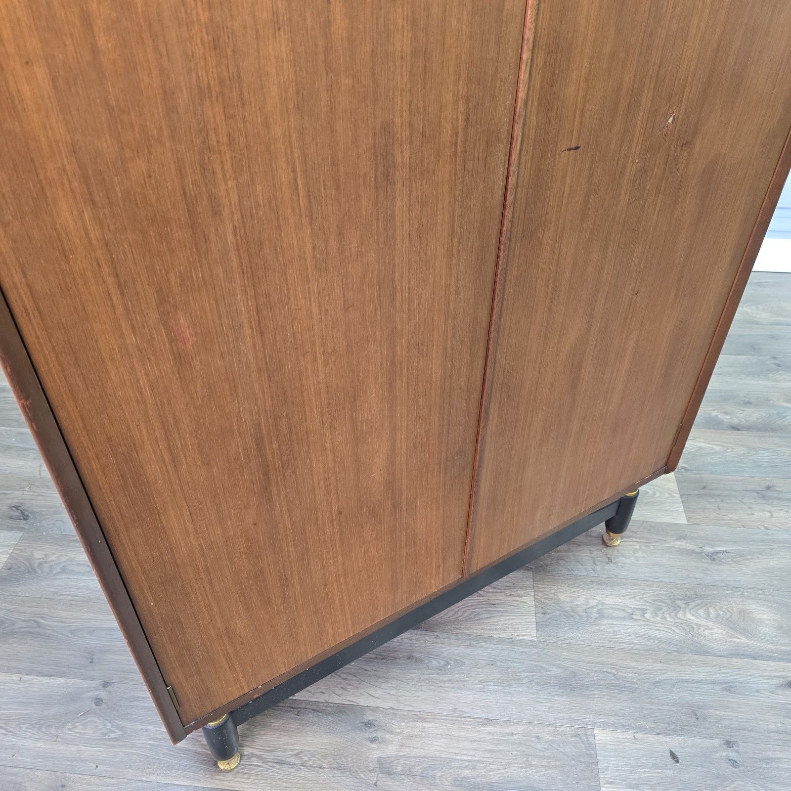 photo furniture Vintage G Plan Wardrobe Tola & Black Mid Century Compactrobe Retro Mcm Tallboy