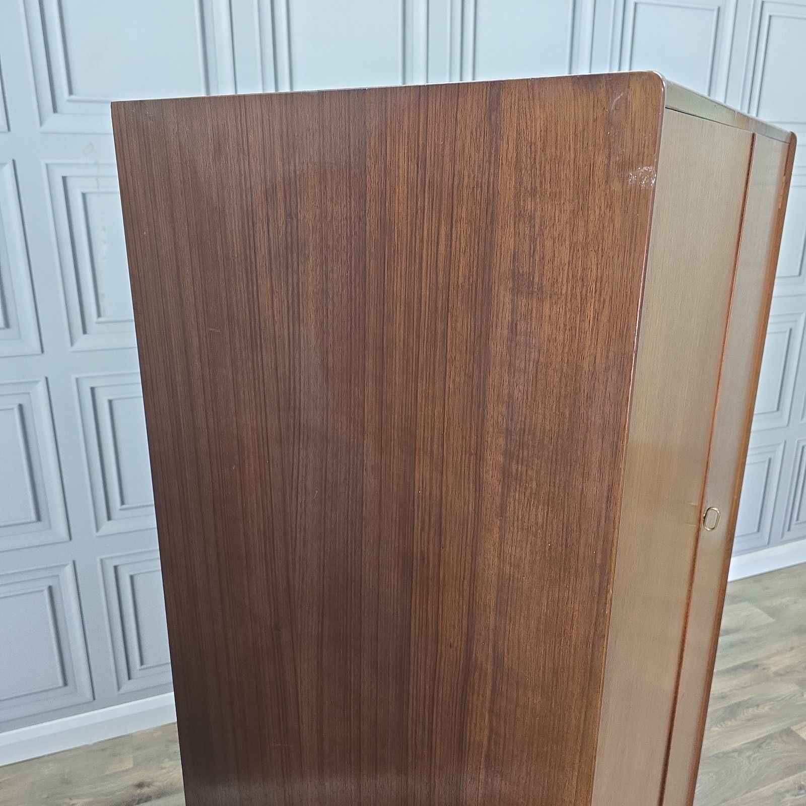 photo for sale Vintage G Plan Wardrobe Tola & Black Mid Century Compactrobe Retro Mcm Tallboy