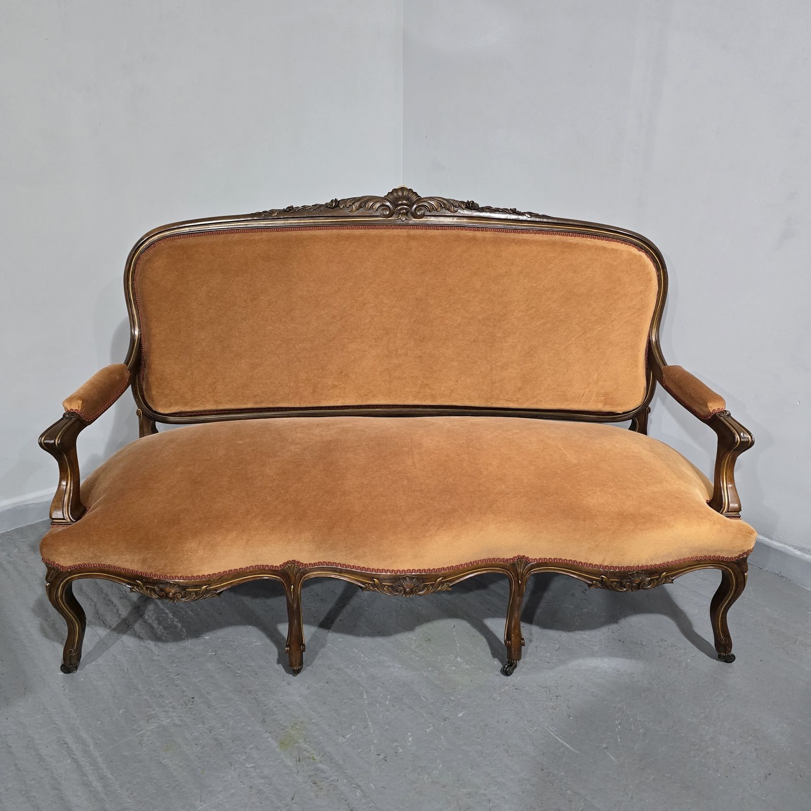 Outstanding French Walnut Couch photo furniture