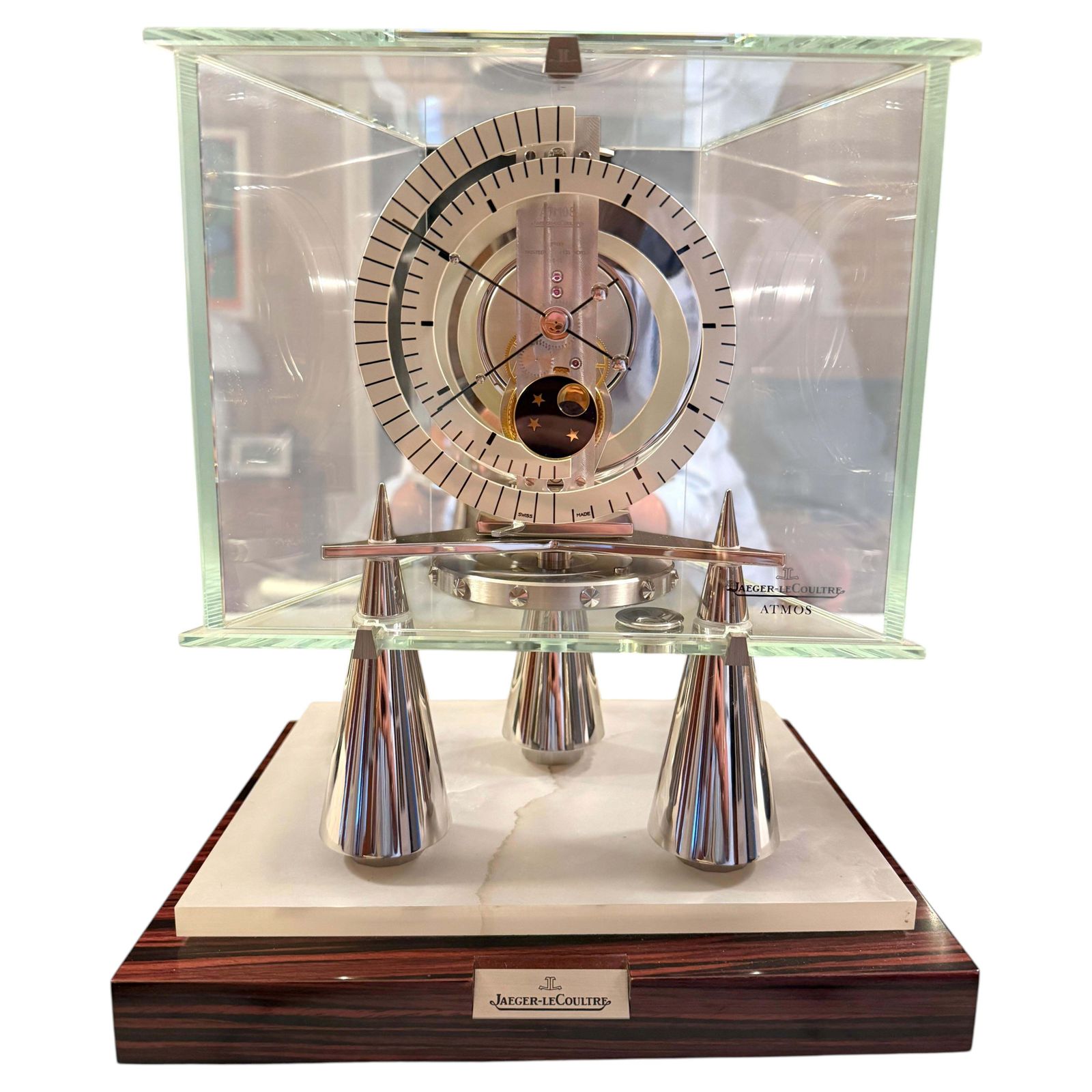 Atmos Clock Cal. 548 Atlantis Moon Phase By Jaeger Lecoultre For Aeg