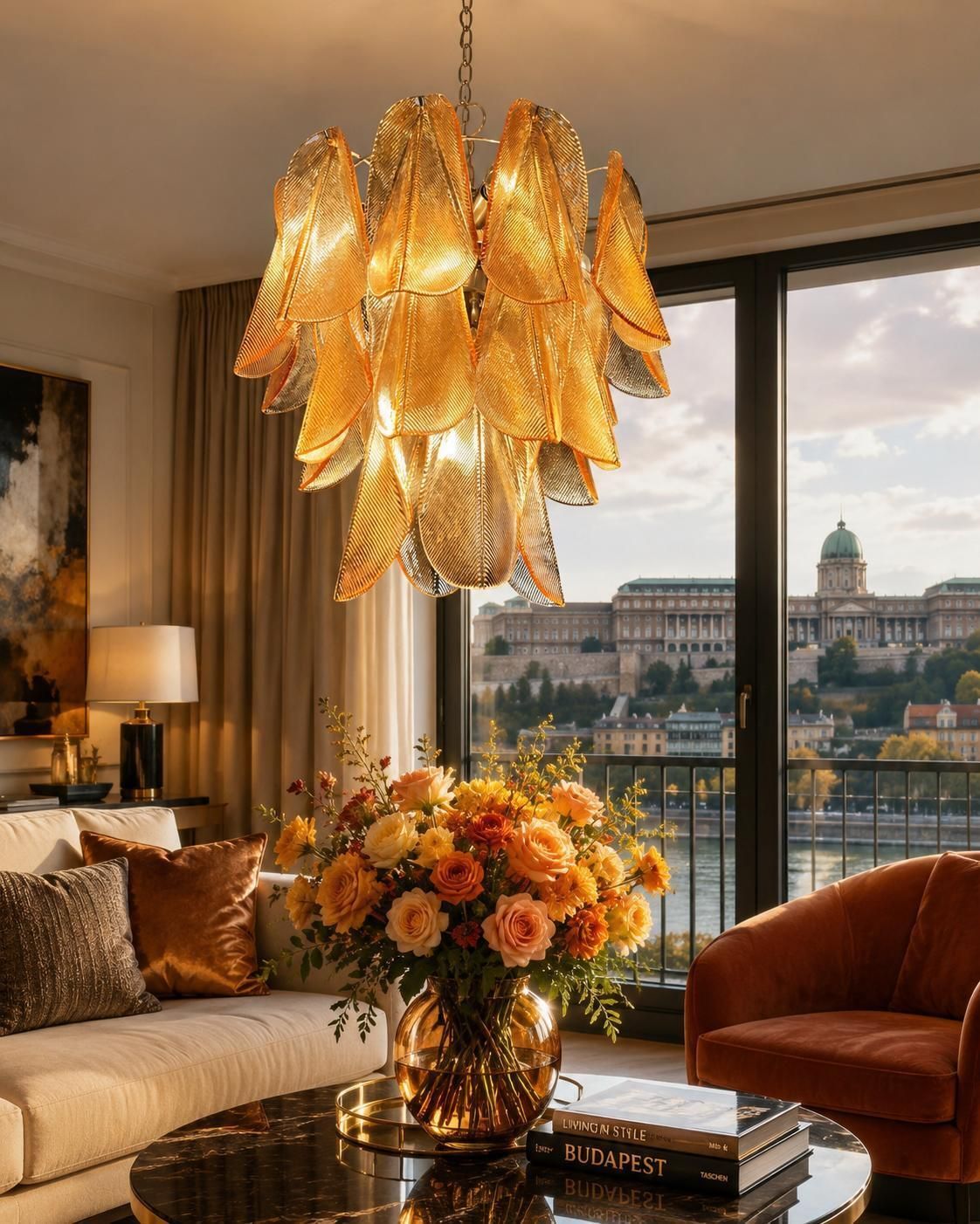Italian Murano Chandelier, 1990s photo furniture