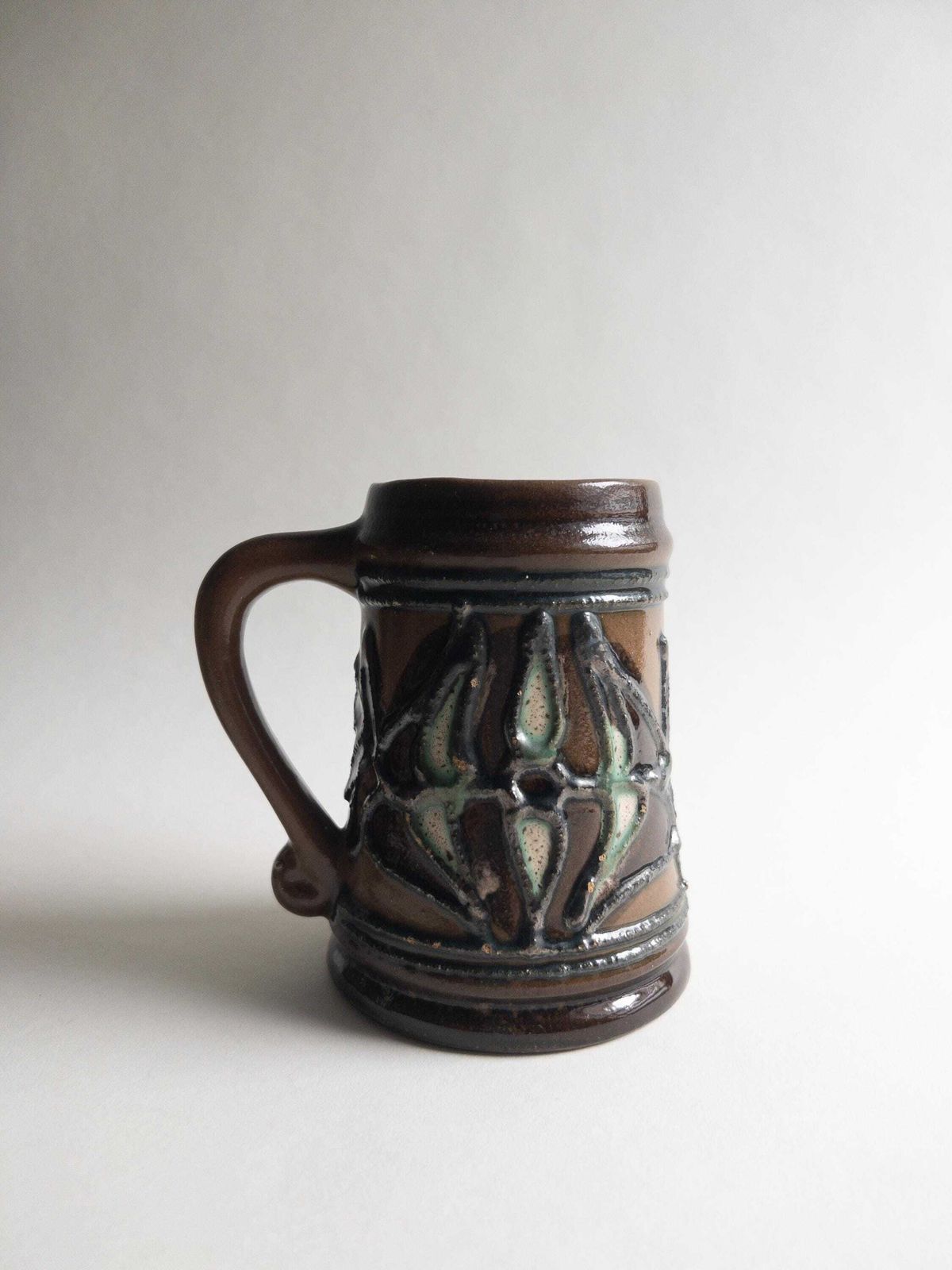 Vintage Strehla Keramik Coffee Mugs: East German Pottery Set Of 4 photo 74.0