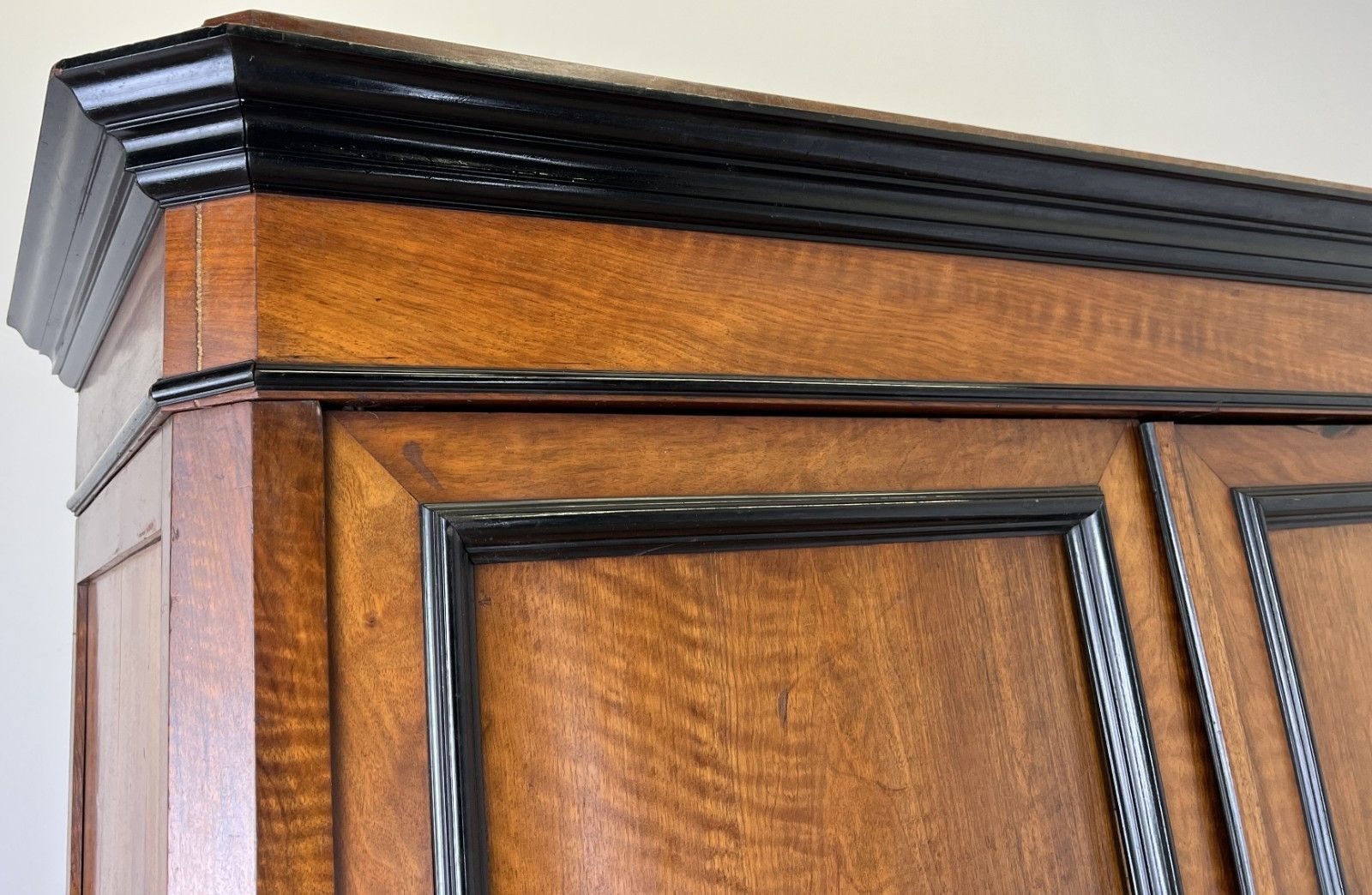Wardrobe Antique French Style Walnut Two Door Carved Armoire Cabinet Lot 6132 photo Furniture