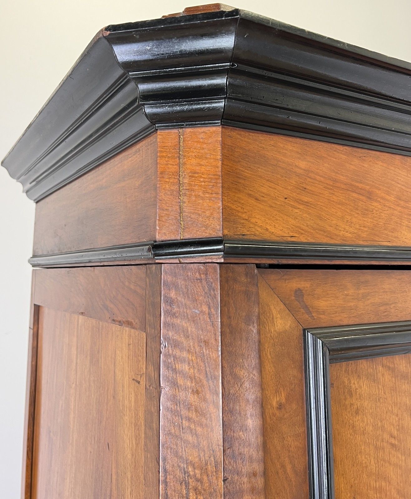 Wardrobe Antique French Style Walnut Two Door Carved Armoire Cabinet Lot 6132 photo 749.0