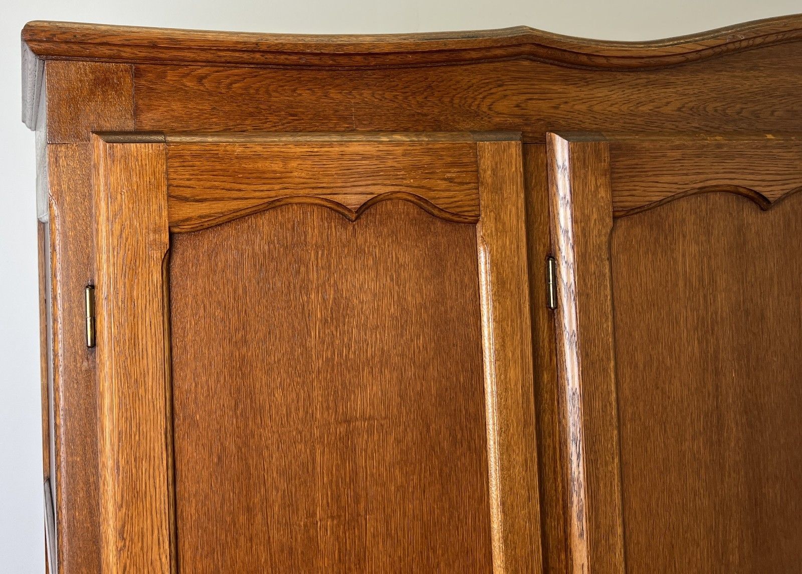 Wardrobe Vintage French Louis XVI Style Oak Four Door Carved Armoire Lot 6131 photo vinterior