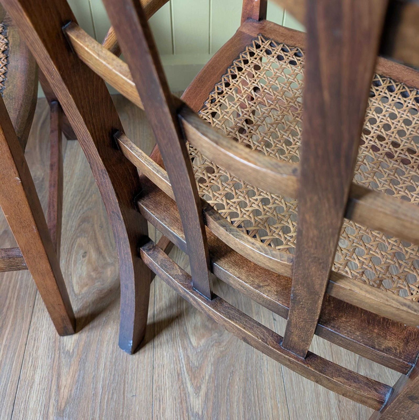 Pair Of Arts And Crafts Oak Fireside Chairs photo buy