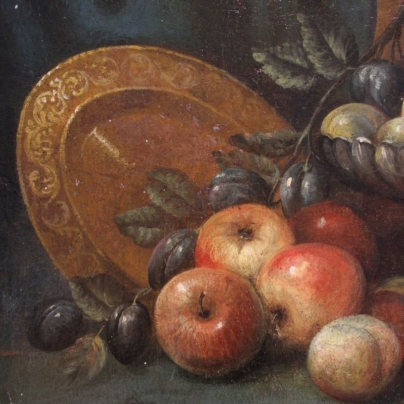 Peinture italienne d'époque, nature morte, XVIIIe siècle photo vinterior