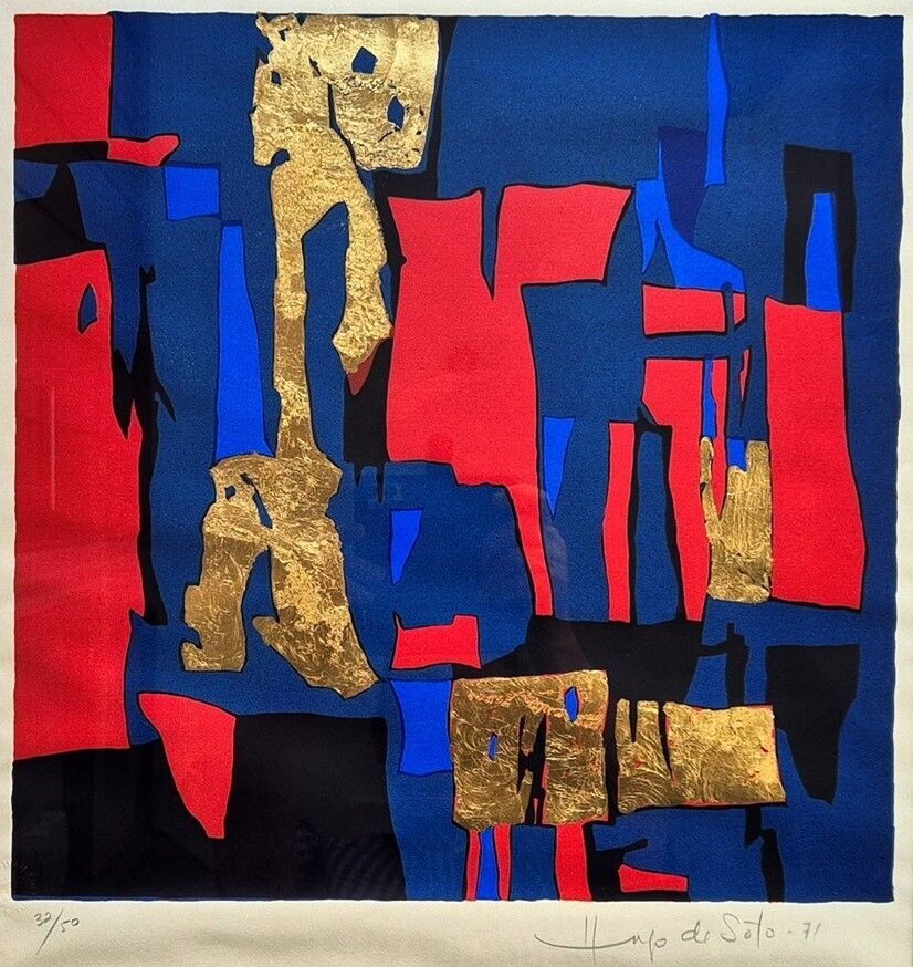 Hugo De Soto   Untitled Abstract (Cuban Screenprint) photo for sale