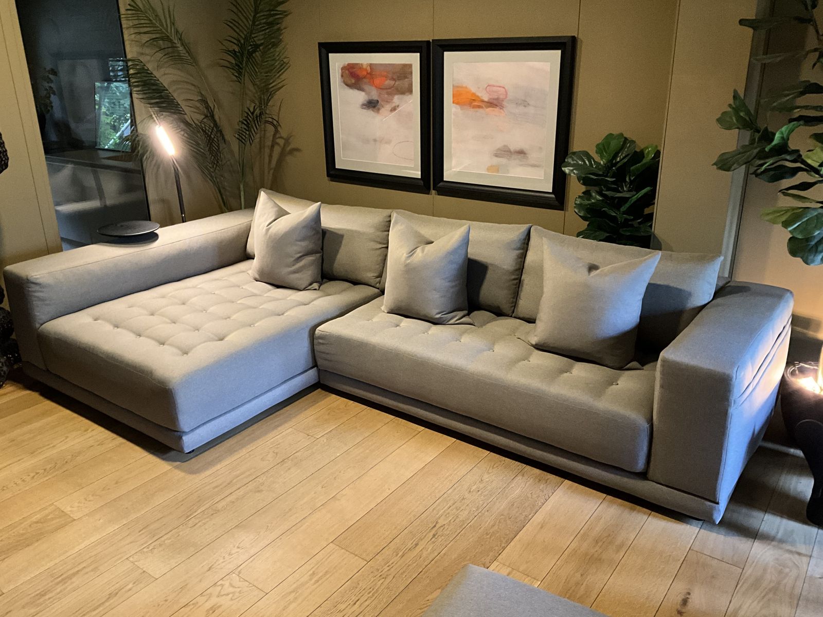 King Living Felix Modular 3 Seater Sofa With Touchglide Wide Chaise