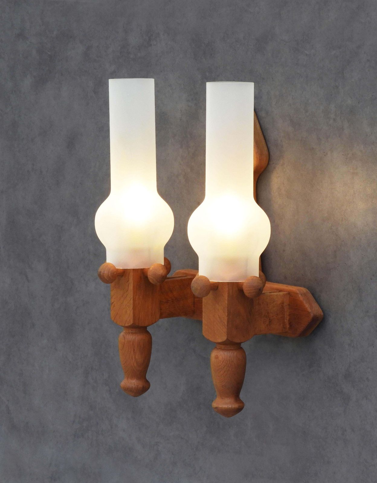 Large Guillerme Et Chambron Double Wall Light Sconce photo 1524.0