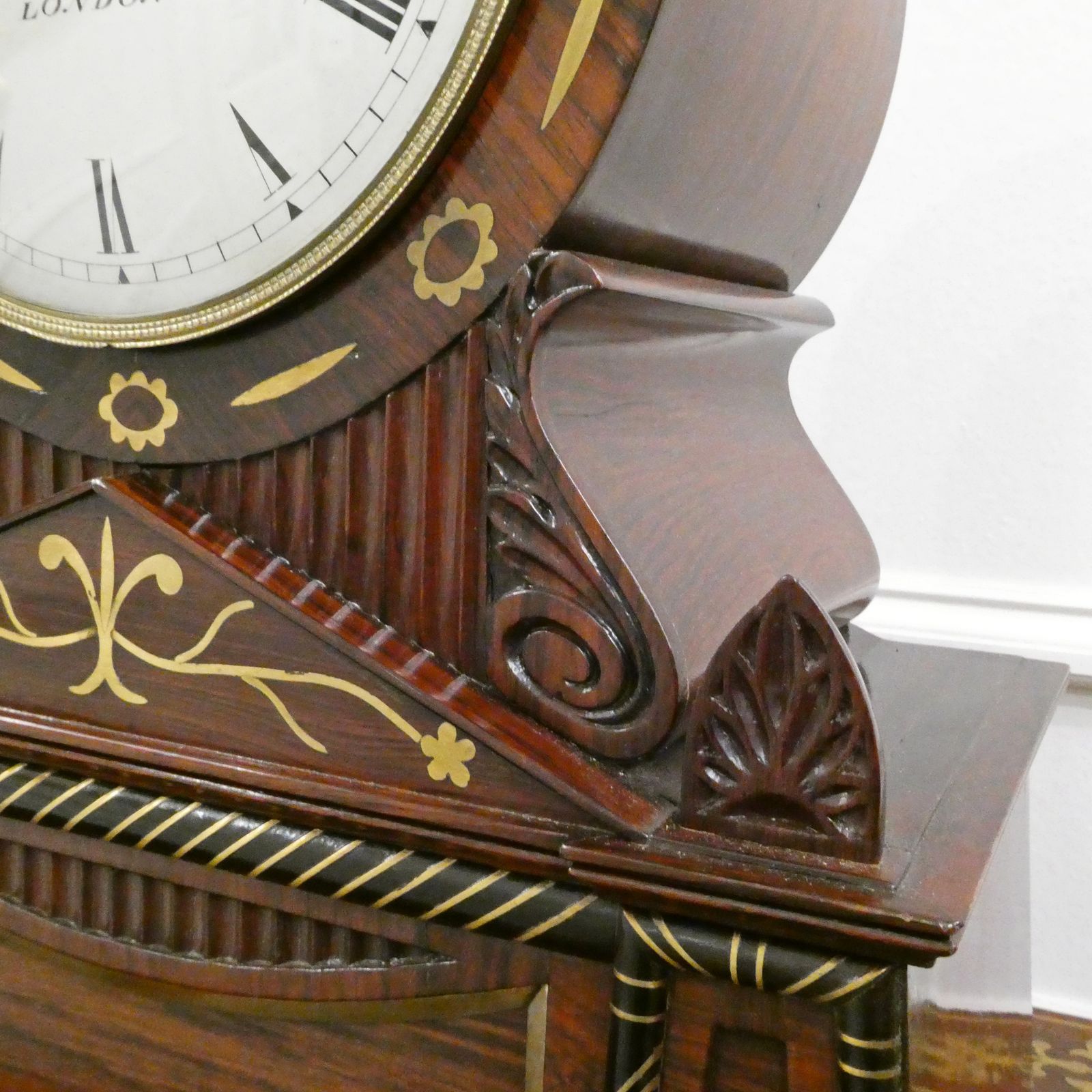 Georgian Rosewood Bracket Clock By William Turner Of London photo vinterior